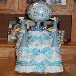 Castle Diaper Cake