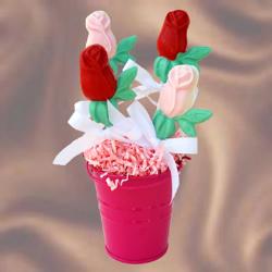 Flower Pot with Roses