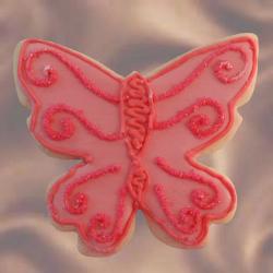 Pink Butterfly Cookie